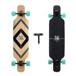 Playshion Drop Through Freestyle Longboard Skateboard