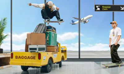 Ultimate Skateboard Challenge In An Empty Airport